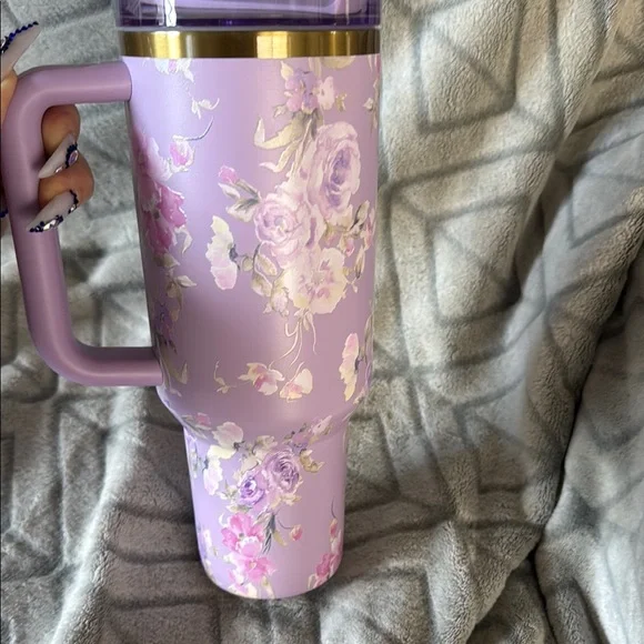 40 oz Stanley Love Shack Fancy Lavender Tumbler with Handle - Picture 4 of 9